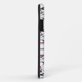 Monogram zwart en roze Damask Case-Mate iPhone Case (Achterkant/rechts)