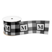 Monogram zwart en witte buffels lint (Spoel)