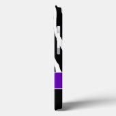 Monogram zwart, Paarse Zebra Stripe iPad-luchttas Case-Mate iPhone Case (Achterkant / Links)