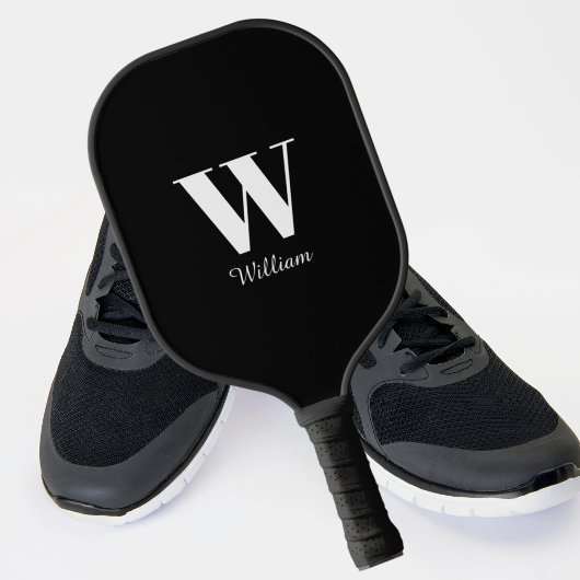Monogram zwart pickleball paddle