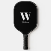 Monogram zwart pickleball paddle (Voorkant)