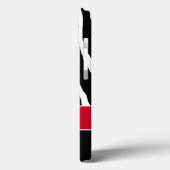 Monogram zwart, Rode Zebra Stripe iPad-luchttas Case-Mate iPhone Case (Achterkant / Links)