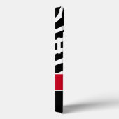 Monogram zwart, Rode Zebra Stripe iPad-luchttas Case-Mate iPhone Case (Achterkant / Rechts)