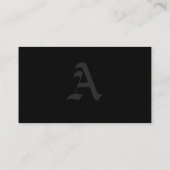 Monogram zwart visitekaartje (Achterkant)