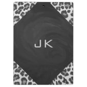 Monogram zwart-wit afdrukken klembord (Achterkant)