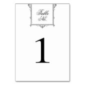  Monogram Zwart-wit Bruiloft Kaart (Achterkant)