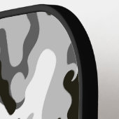 Monogram zwart-wit Camouflage Pattern Pickleball Paddle (Links Detail)