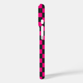 Monogram zwart-wit en warm-roze controllerbord Case-Mate iPhone case (Achterkant / Links)