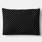 Monogram zwart-wit gestreept etui (Achterkant)