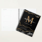 Monogram zwart-wit goudgetijden voor geodeiscript planner (Display)