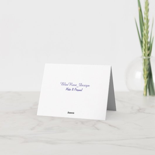 Monogram Zwart-wit Muzikale Strepen Kaart (Achterkant)