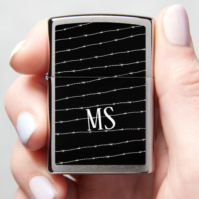 Monogram zwart-wit-prikkeldraad (In Hand)