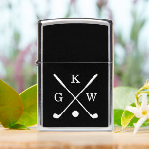 Monogram zwart-witte Golf Clubs