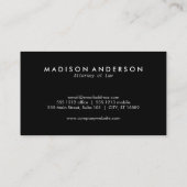 Monogram / Zwarte Box / Grunge Visitekaartje (Achterkant)