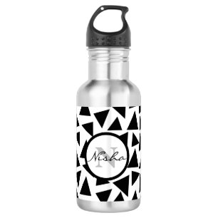 Monogram Zwarte Driehoek Waterfles