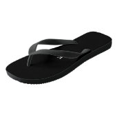 Monogram: zwarte en witte moderne teenslippers (Schuin)