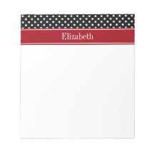 Monogram zwarte en witte poka Dots Carranberry Nam