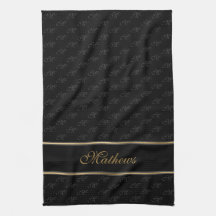 Monogram zwarte koolstof Naam