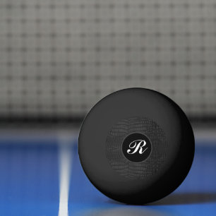 Monogram Zwarte Krokodillenleerprint Pingpongballen
