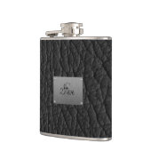 Monogram zwarte leder Kijk erlenmeyer Heupfles (Links)