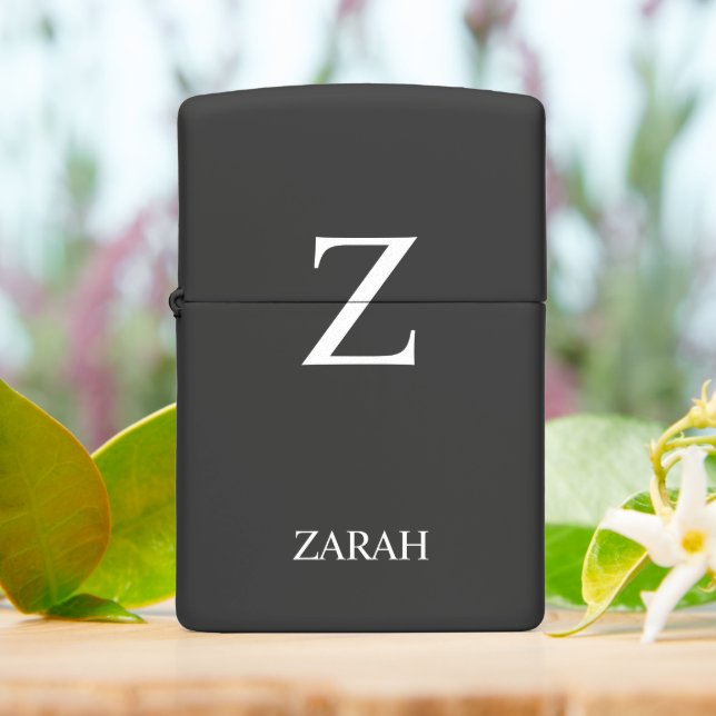 Monogram zwarte steen personaliseren (On Table)