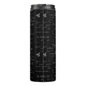 Monogram Zwarte Wiskunde Geometrie Algebra Thermosbeker (Achterkant)