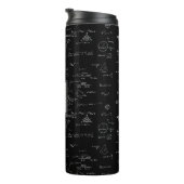 Monogram Zwarte Wiskunde Geometrie Algebra Thermosbeker (Geroteerd rechts)