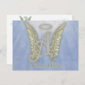 Monogrambrief A Briefkaart (Voorkant / Achterkant)