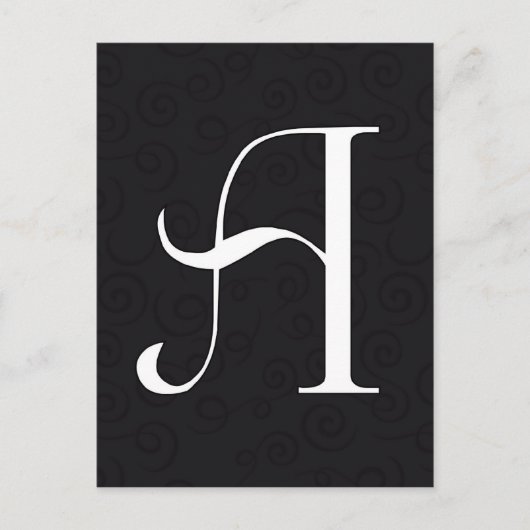Monogrambrief A Briefkaart (Voorkant)