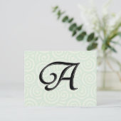 Monogrambrief A Briefkaart (Staand voorkant)