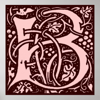 Monogrambrief B Poster