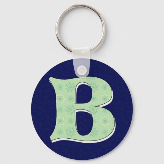 Monogrambrief B Sleutelhanger (Voorkant)