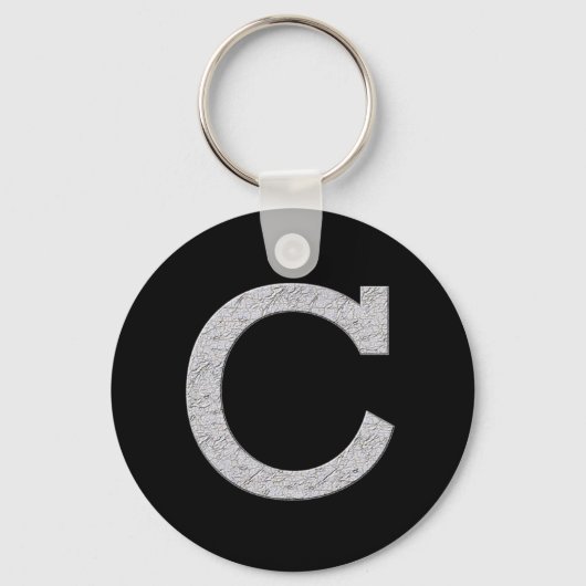 Monogrambrief C Sleutelhanger (Voorkant)