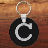 Monogrambrief C Sleutelhanger (Voorkant)