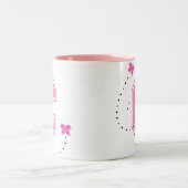 Monogrambrief C Tweekleurige Koffiemok (Center)