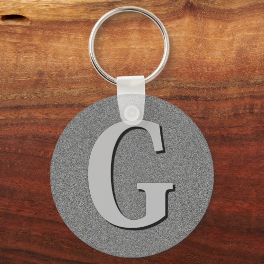 Monogrambrief G Sleutelhanger (Voorkant)