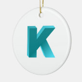 Monogrambrief K Keramisch Ornament (Links)