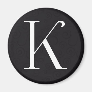 Monogrambrief K Magneet