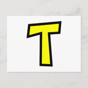 Monogrambrief T Briefkaart