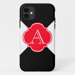 Monogramdecoratie iPhone 11 Hoesje