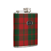 Monogramed Clan Drummond Tartan Pset Flask Heupfles (Rechts)