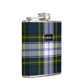 Monogramed Clan Gordon Dress Tartan Plaid Flask Heupfles (Rechts)
