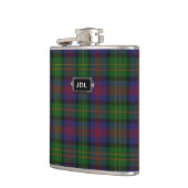 Monogramed Clan Logan Tartan Pset Flask Heupfles (Links)