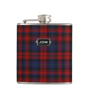 Monogramed Clan MacLachlan Tartan Pset Flask Heupfles