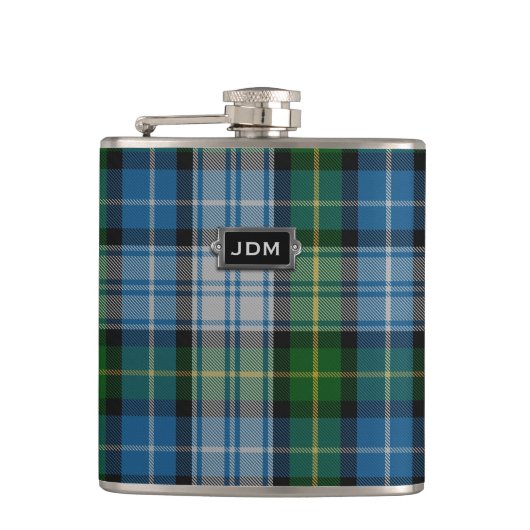 Monogramed Clan MacNeil Tartan Heupfles (Voorkant)