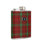 Monogramed Clan Morrison Tartan Plaid Flask Heupfles (Rechts)