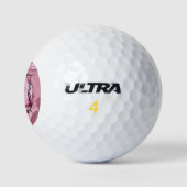 Monogramed Golf Ball Mauve Pink aanpassen Golfballen (Logo)