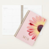 Monogramed Montana Wildflower in het roze Planner (Display)