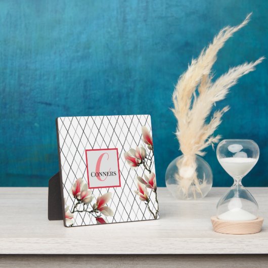 Monogramed tablet Plaque met Easel Fotoplaat (Insitu)