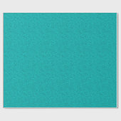 Monogramed Turquoise Embossed Floral Dammaskers Cadeaupapier (Vlak)